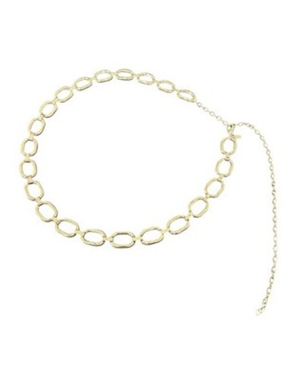 12th Tribe Gold Tone Chunky Chain Link Belt Adjustable 29"-40" Lobster Clasp